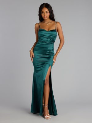 Mackenzie High Slit Mermaid Dress