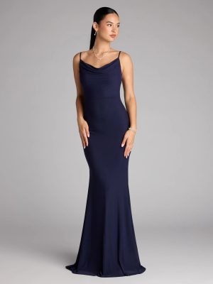 Meara Backless Mesh Mermaid Dress