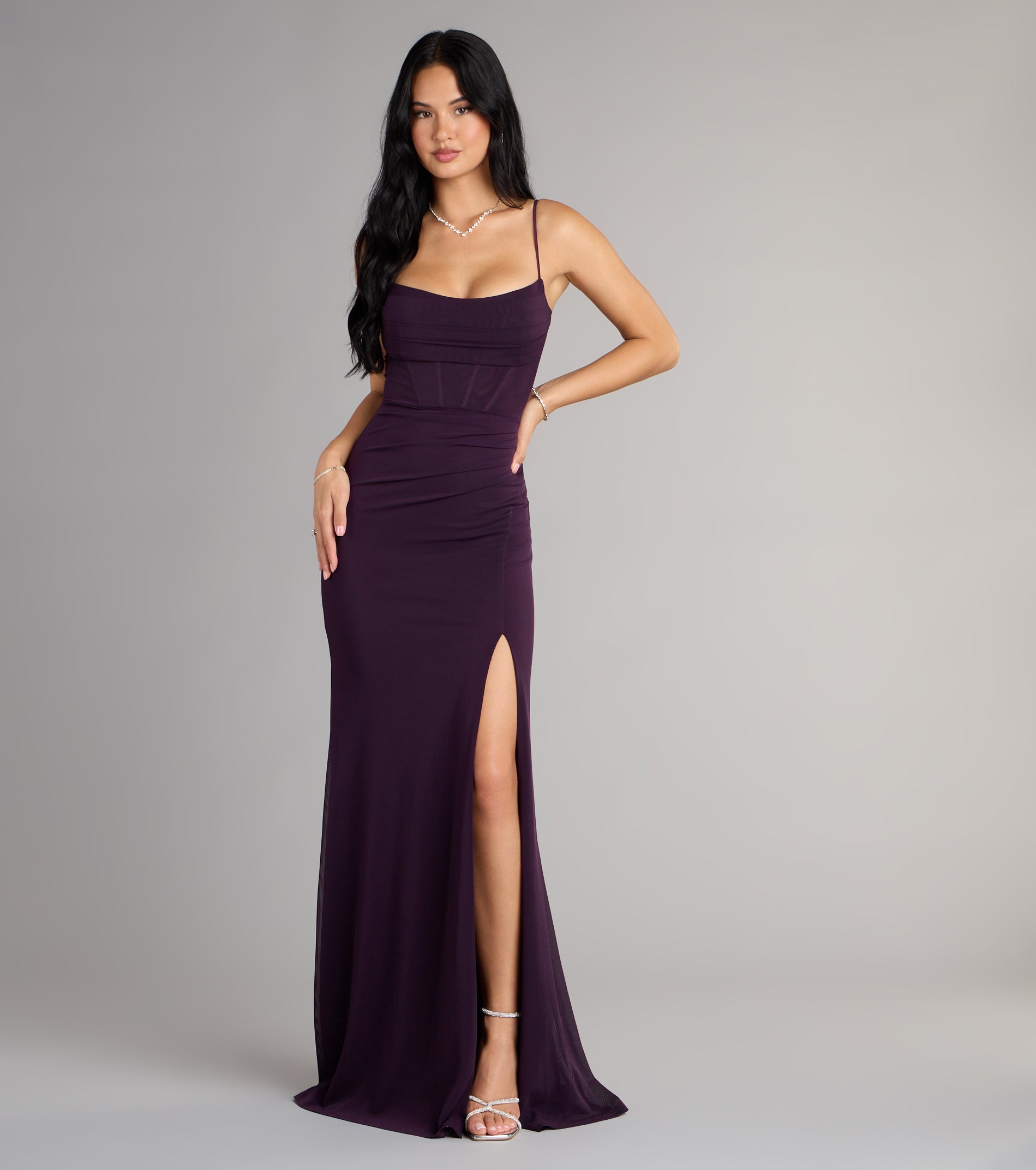 Marabella Mesh Corset Mermaid Formal Dress - Image 5