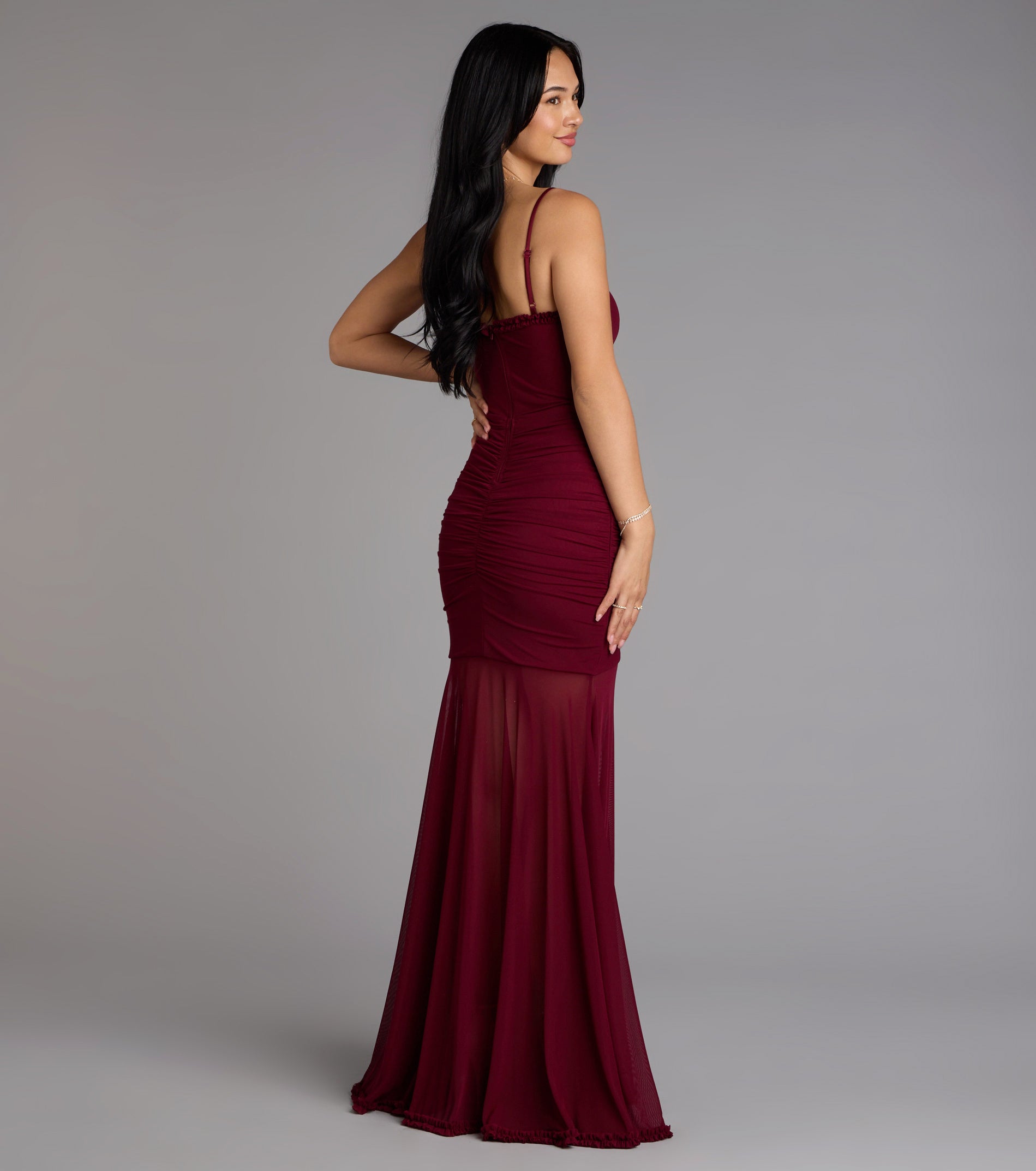 Sherrie Mesh Slit Mermaid Formal Dress - Image 2