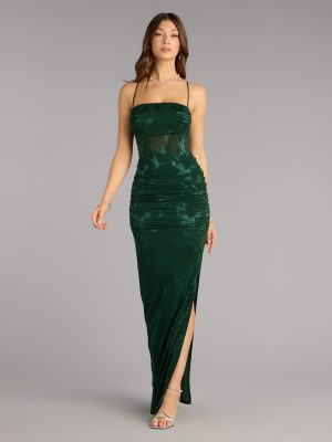 Sydney Lace Corset Mermaid Slit Formal Dress