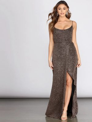 Isla Formal Glitter A-Line Dress