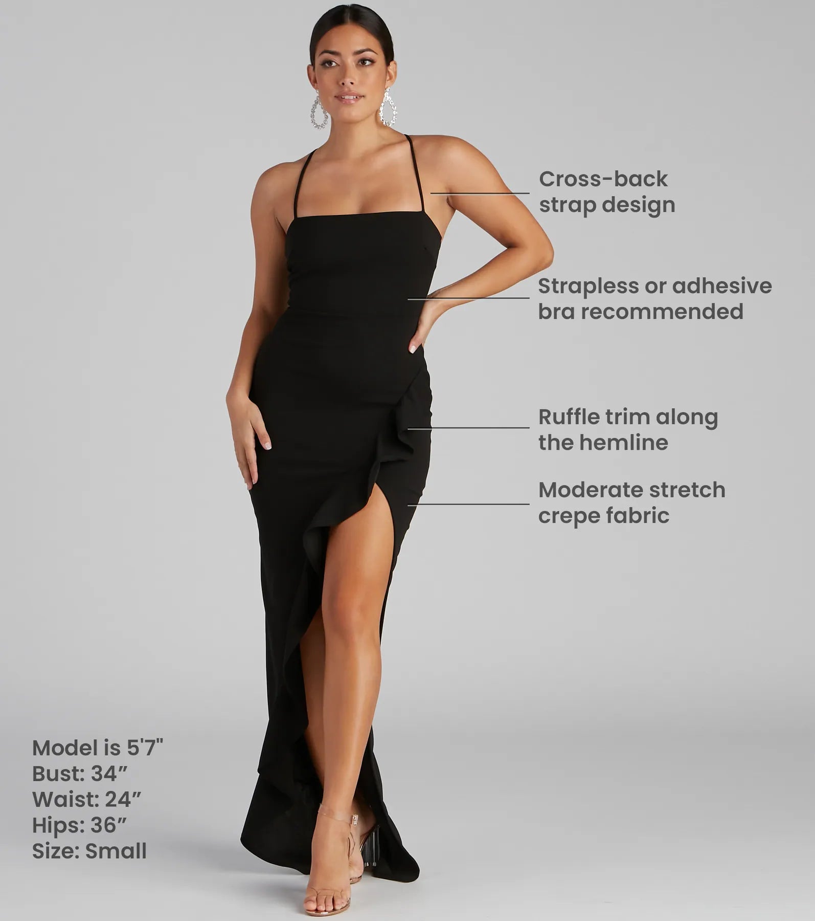 Tiffany Sleeveless High Slit Formal Dress - Image 6