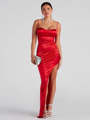 Berenice Formal Satin Corset Dress
