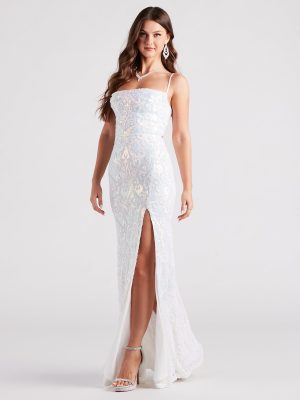 Gabrielle Formal Sequin Long Dress