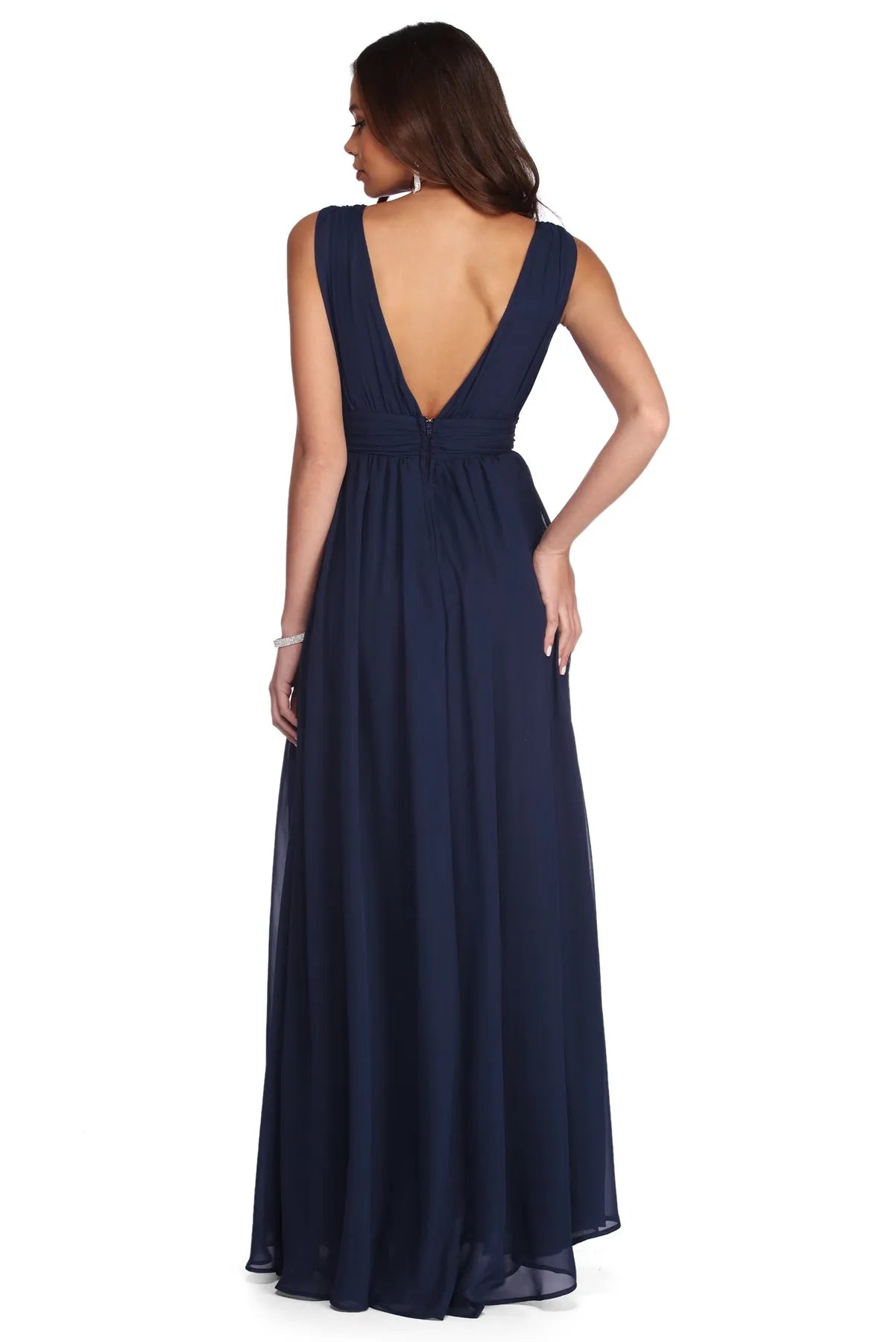 Reese Formal Layered Chiffon Dress - Image 3