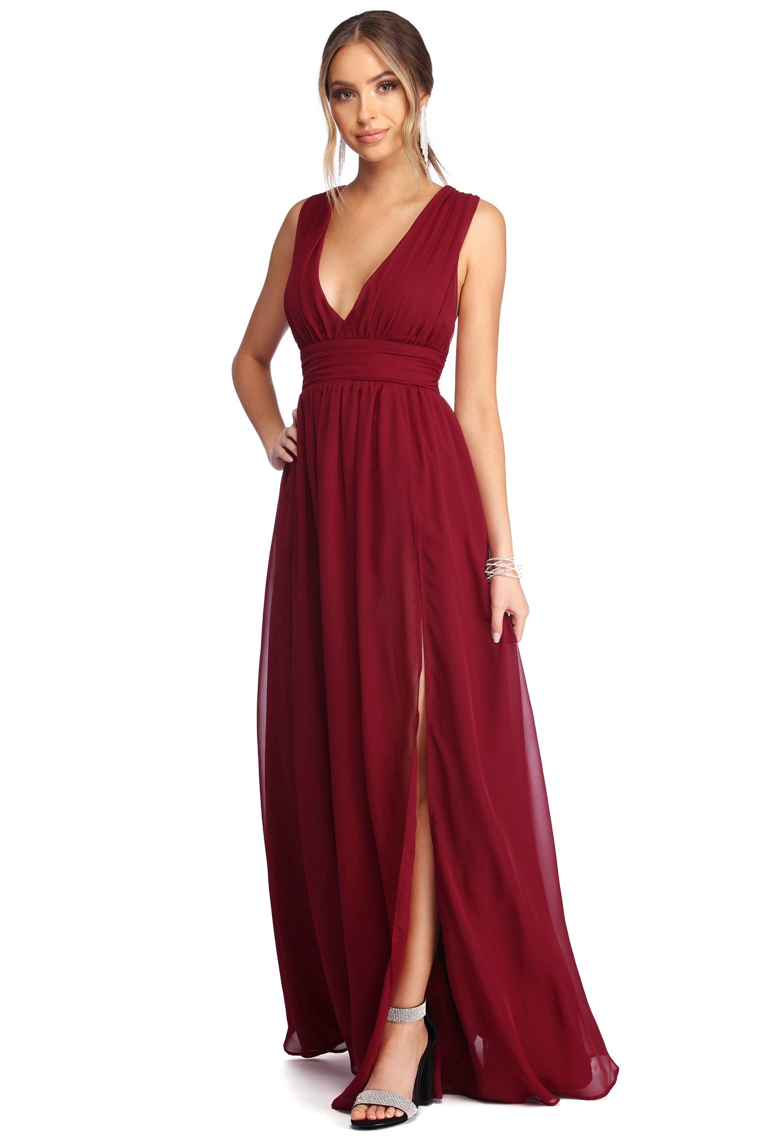 Reese Formal Layered Chiffon Dress - Image 10