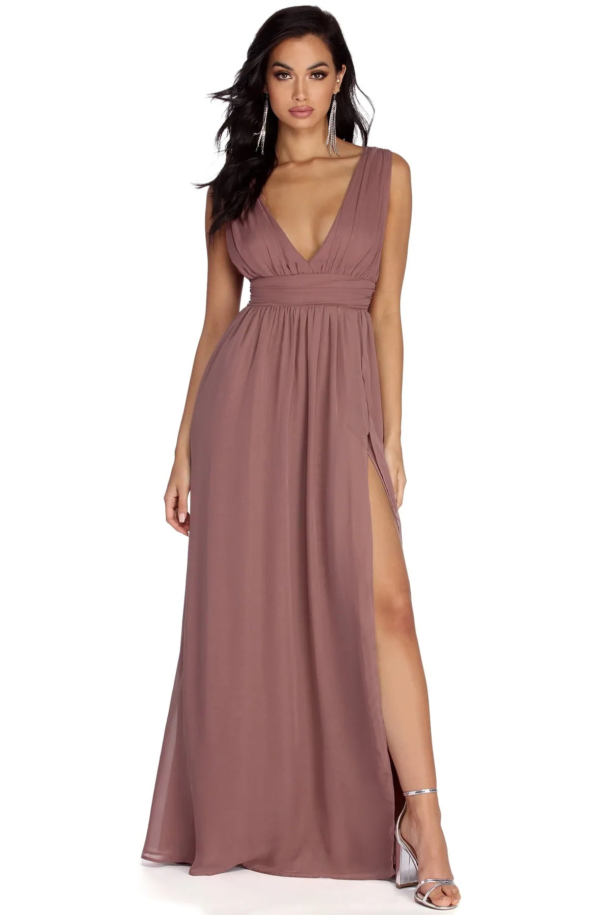 Reese Formal Layered Chiffon Dress - Image 14