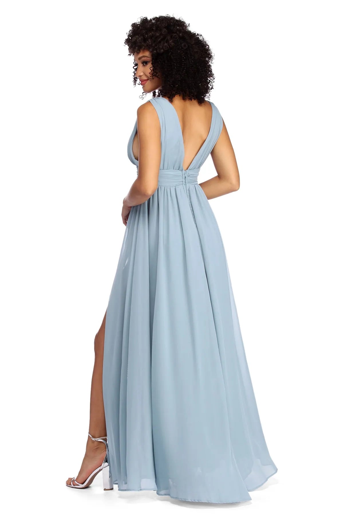Reese Formal Layered Chiffon Dress - Image 7