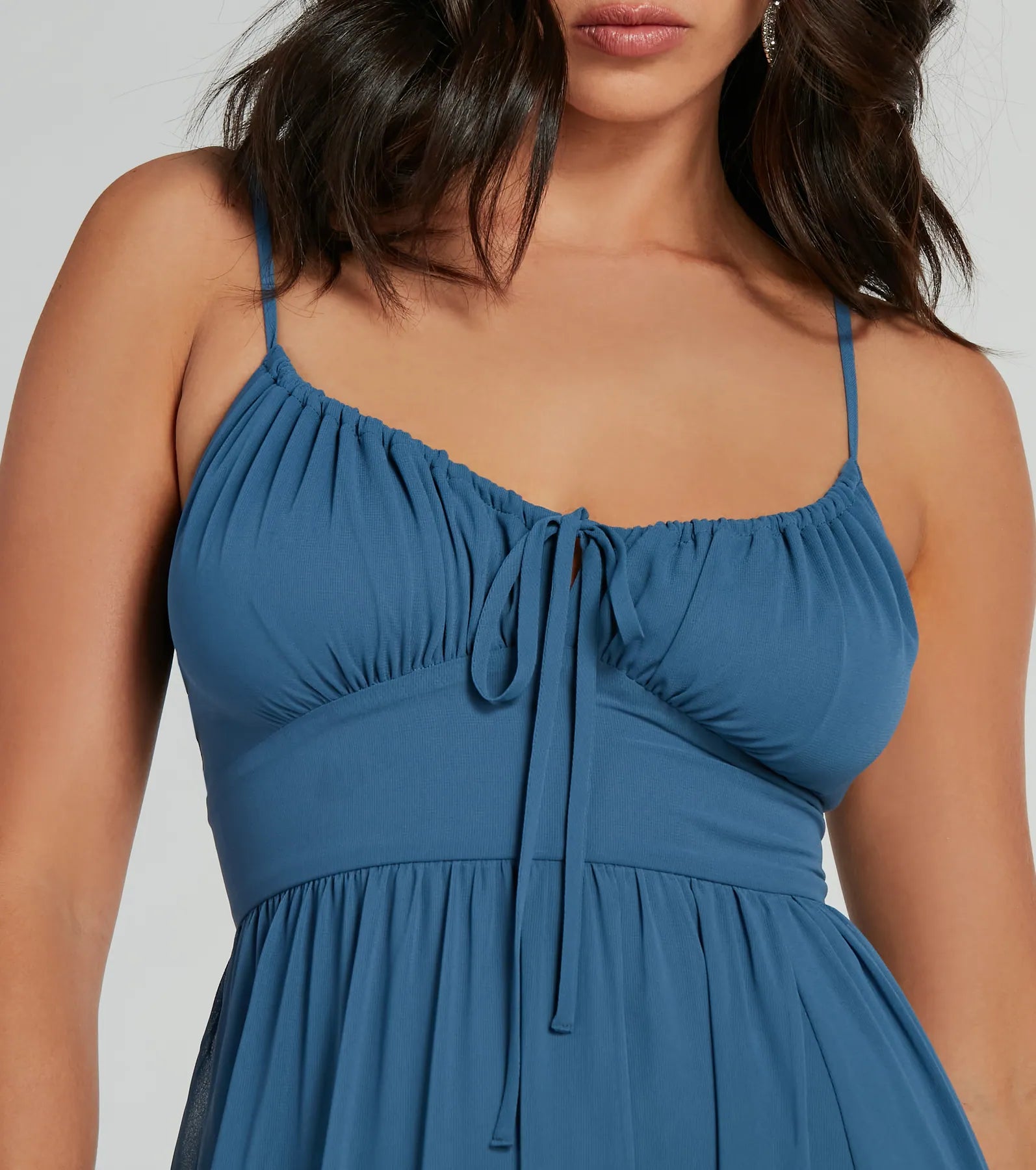 Raya Formal Chiffon A-Line Long Dress - Image 3