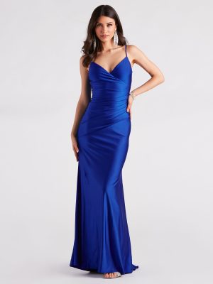 Aubree Formal Satin Mermaid Dress