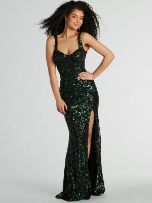 Karli Formal Sequin Mermaid Long Dress