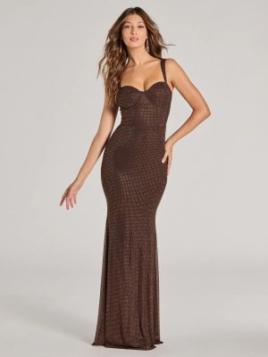 Christen Sweetheart Mermaid Rhinestone Formal Dress