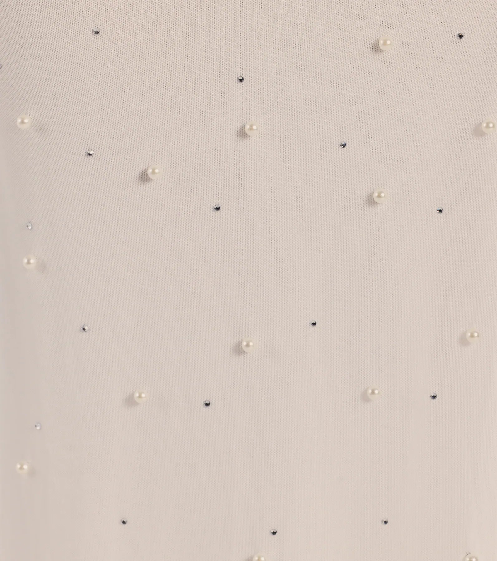 Milena Faux Pearl Mesh High Slit Mermaid Dress - Image 4