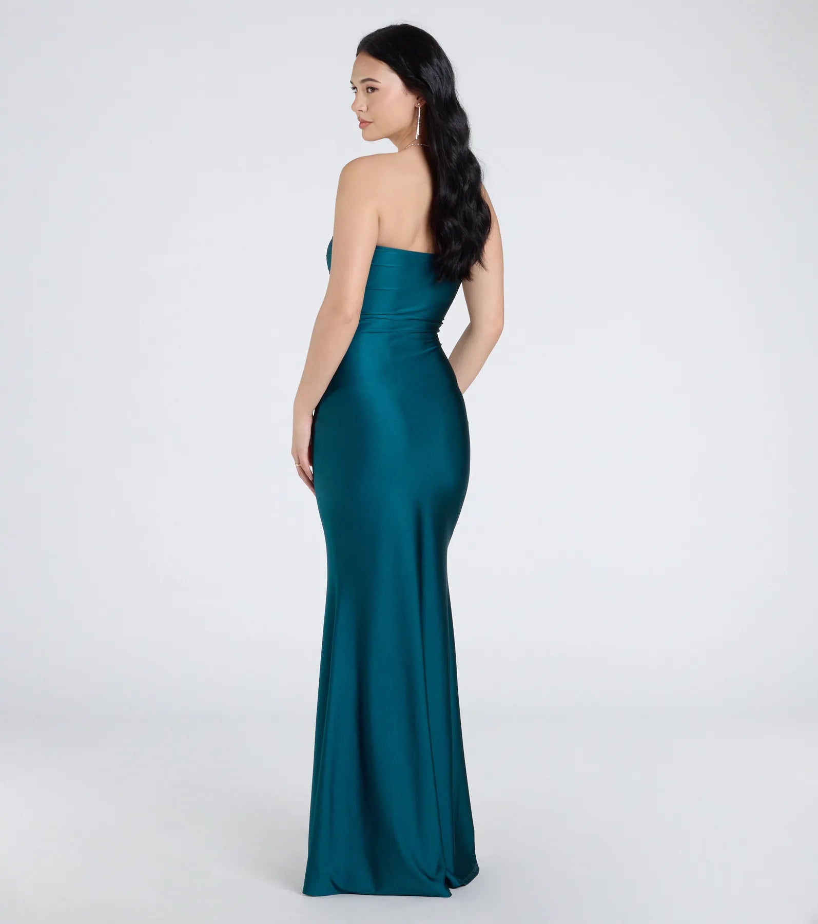 Cheryl Strapless Slit Mermaid Formal Dress - Image 10
