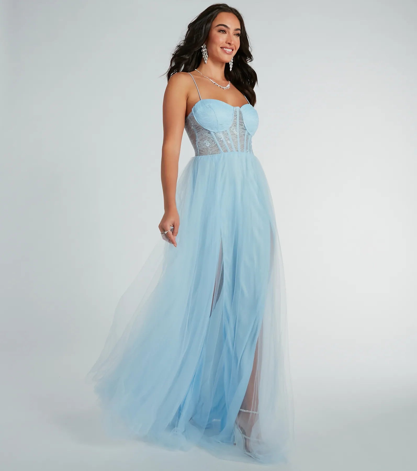 Hailey Formal Lace Bustier Dress - Image 11
