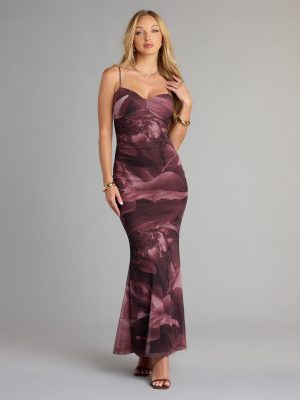 Whirlwind Romance Floral Abstract Maxi Dress