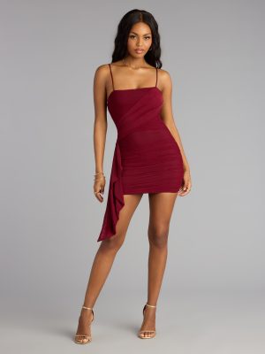Wrap It Up Ruched Bodycon Mini Dress