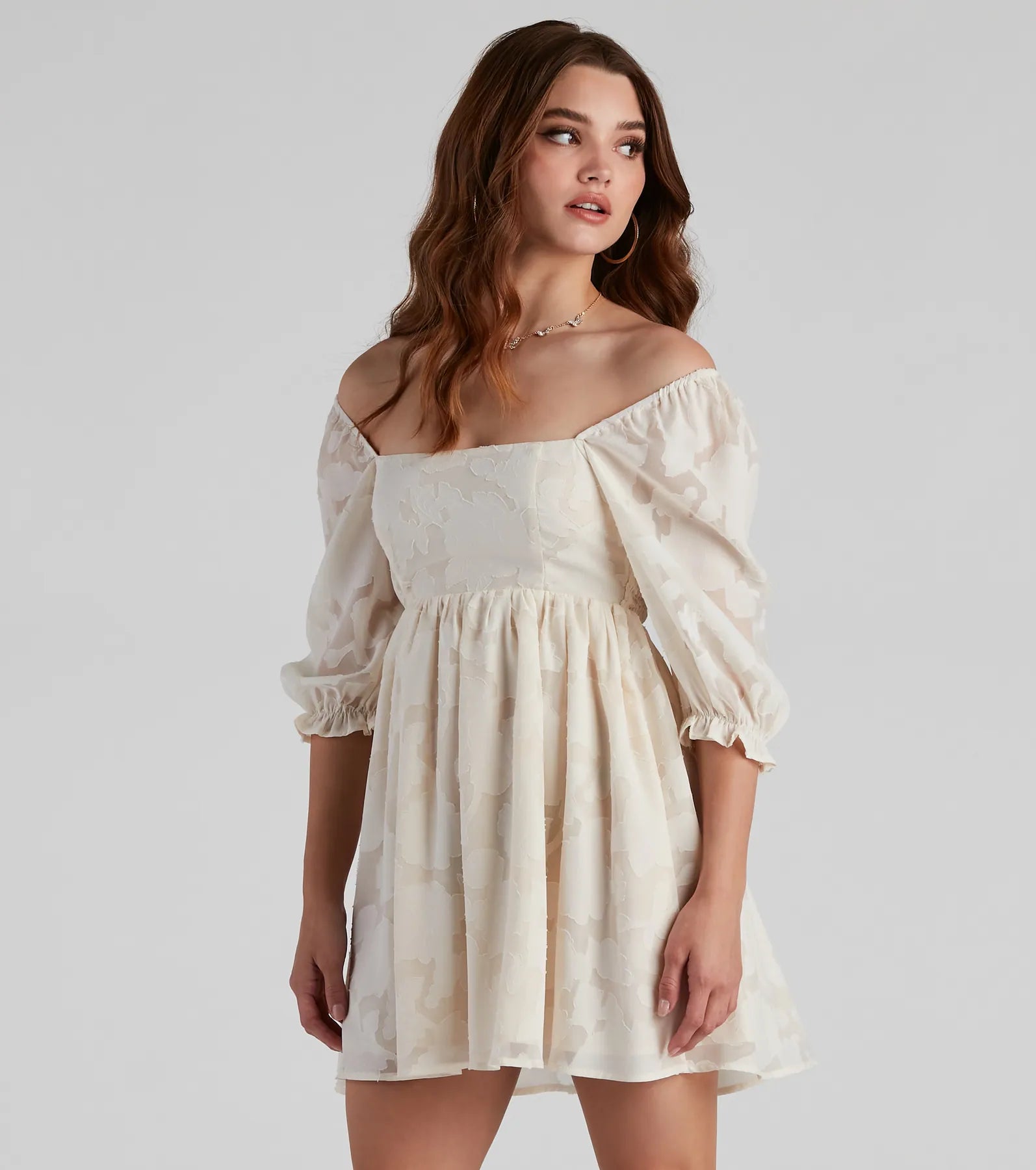 So Effortless Chiffon Skater Dress - Image 4