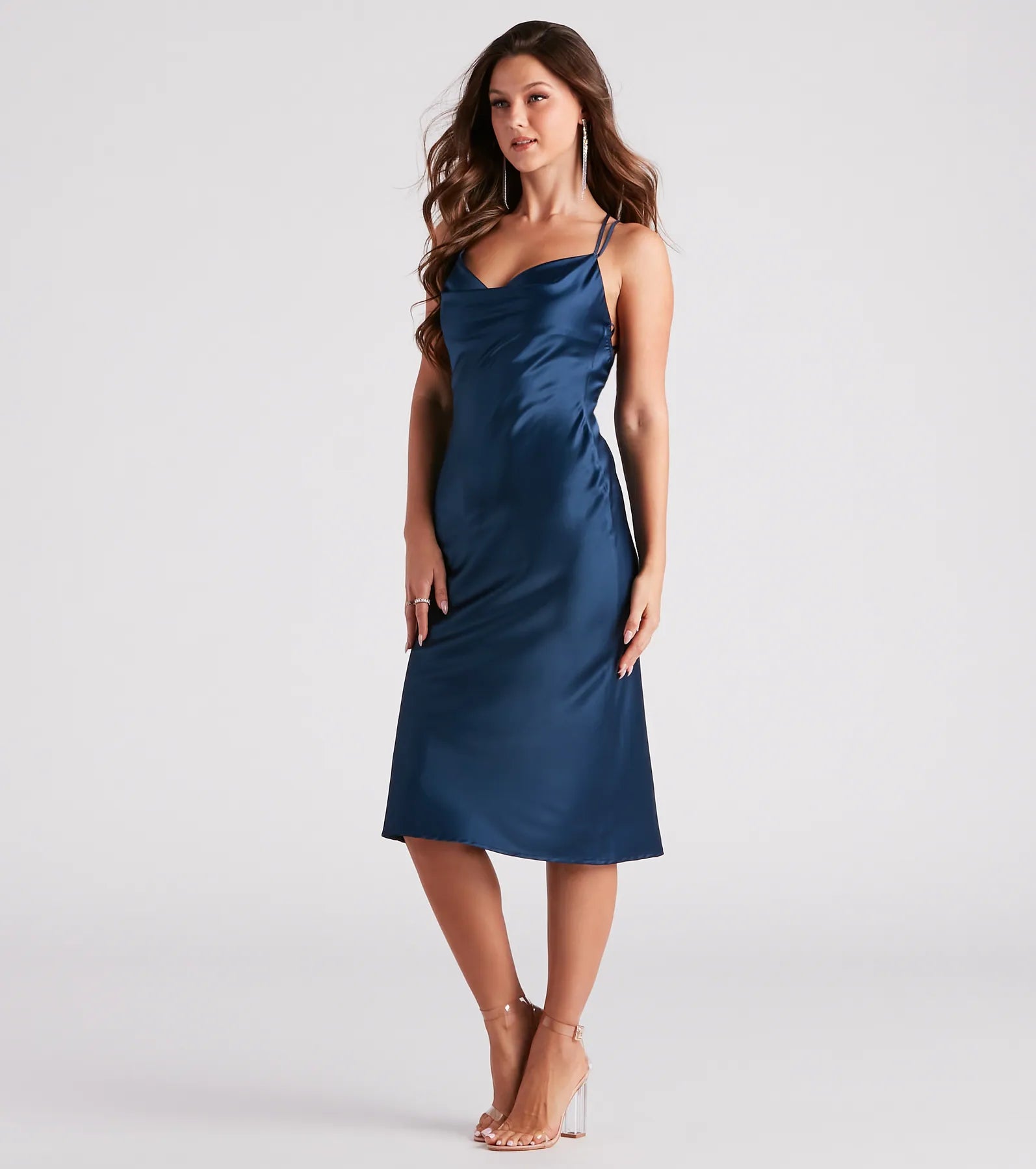 Simple Sleek Silhouette Midi Dress - Image 7