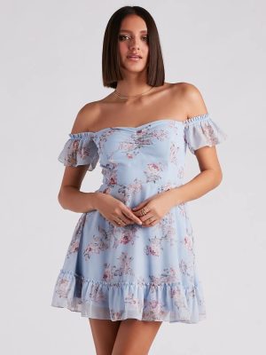 Easy Breezy In Floral Chiffon Dress