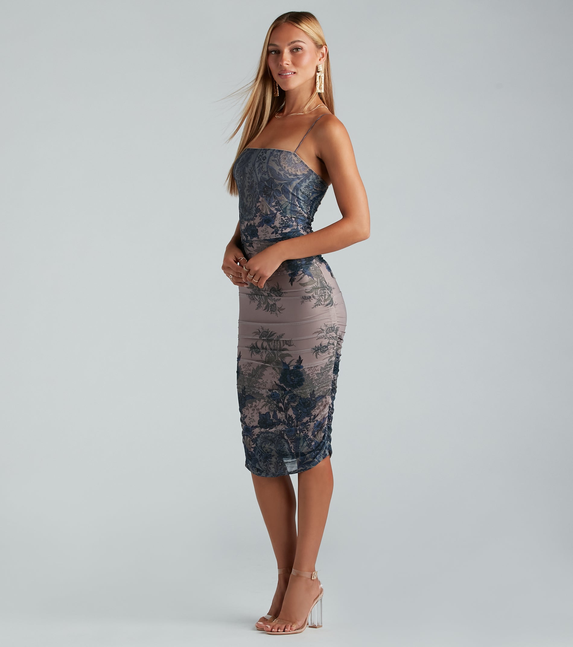 All About Love Floral Paisley Midi Dress - Image 3
