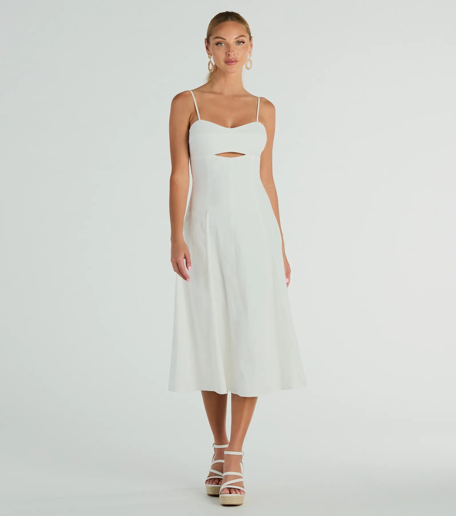 Sensational Delight Sweetheart Cutout Midi Dress - Image 5