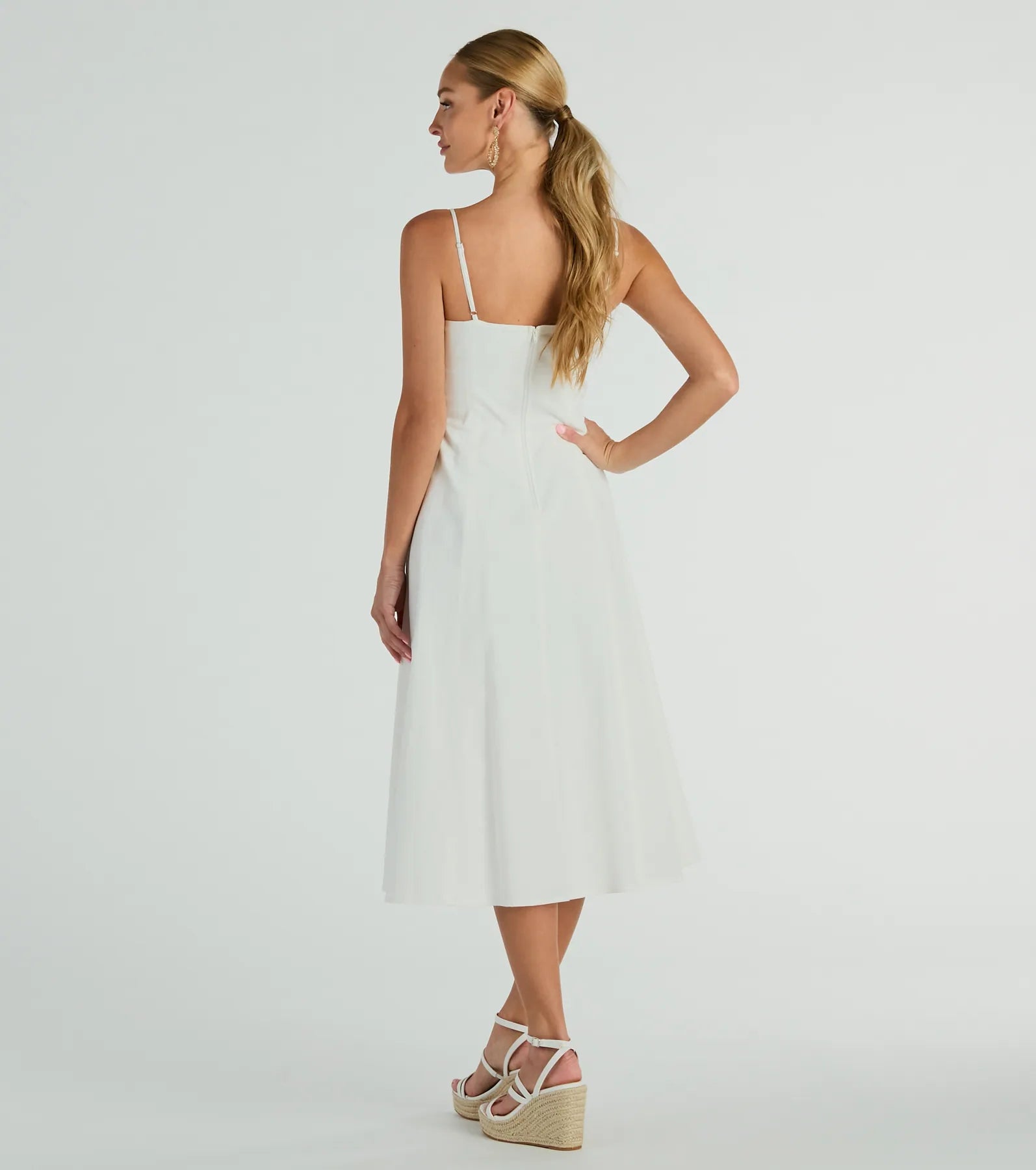 Sensational Delight Sweetheart Cutout Midi Dress - Image 6