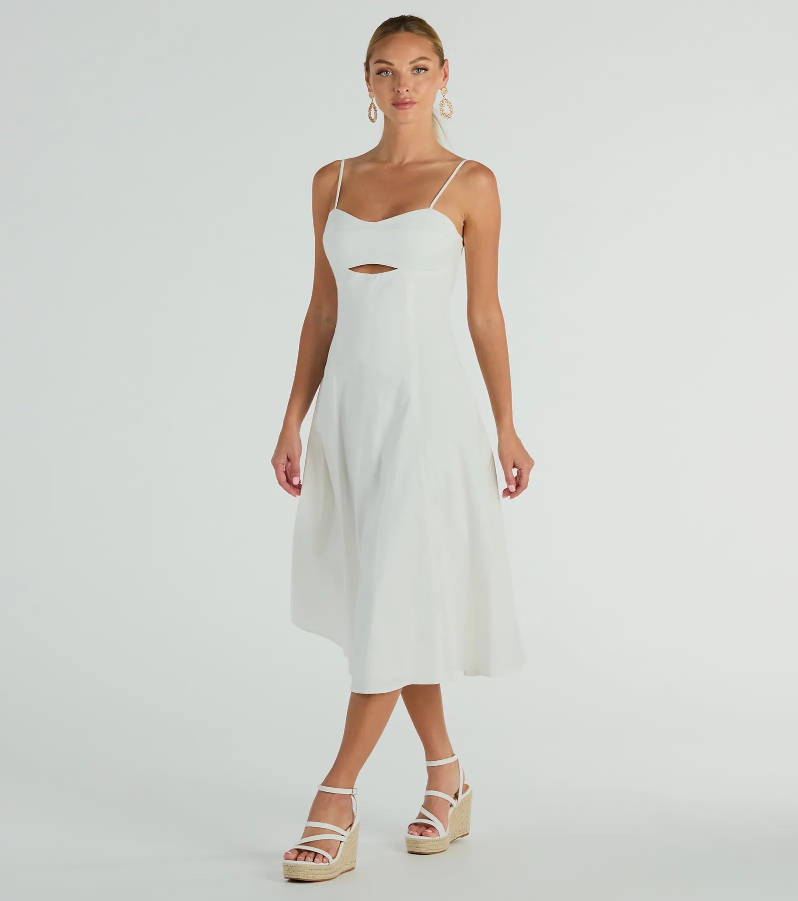 Sensational Delight Sweetheart Cutout Midi Dress - Image 8
