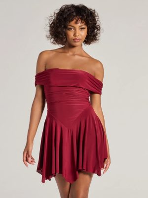 Be With You Off-The-Shoulder Skater Dress