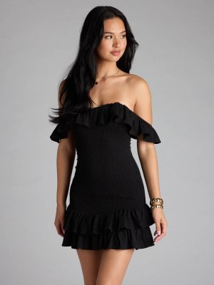 Definition Of Cute Off-The-Shoulder Mini Dress