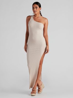 Weekend Plans Ribbed Knit Maxi Dress