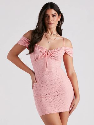 Sunny Daze Eyelet Tie Mini Dress