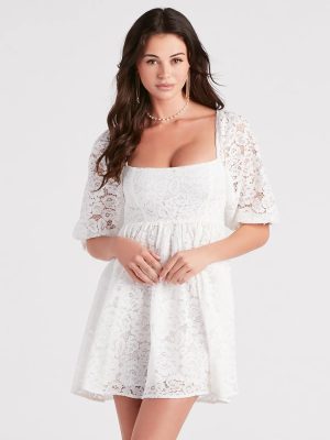 Language Of Romance Lace Babydoll Dress