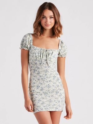 Feelin' Fresh Ditsy Floral Mini Dress