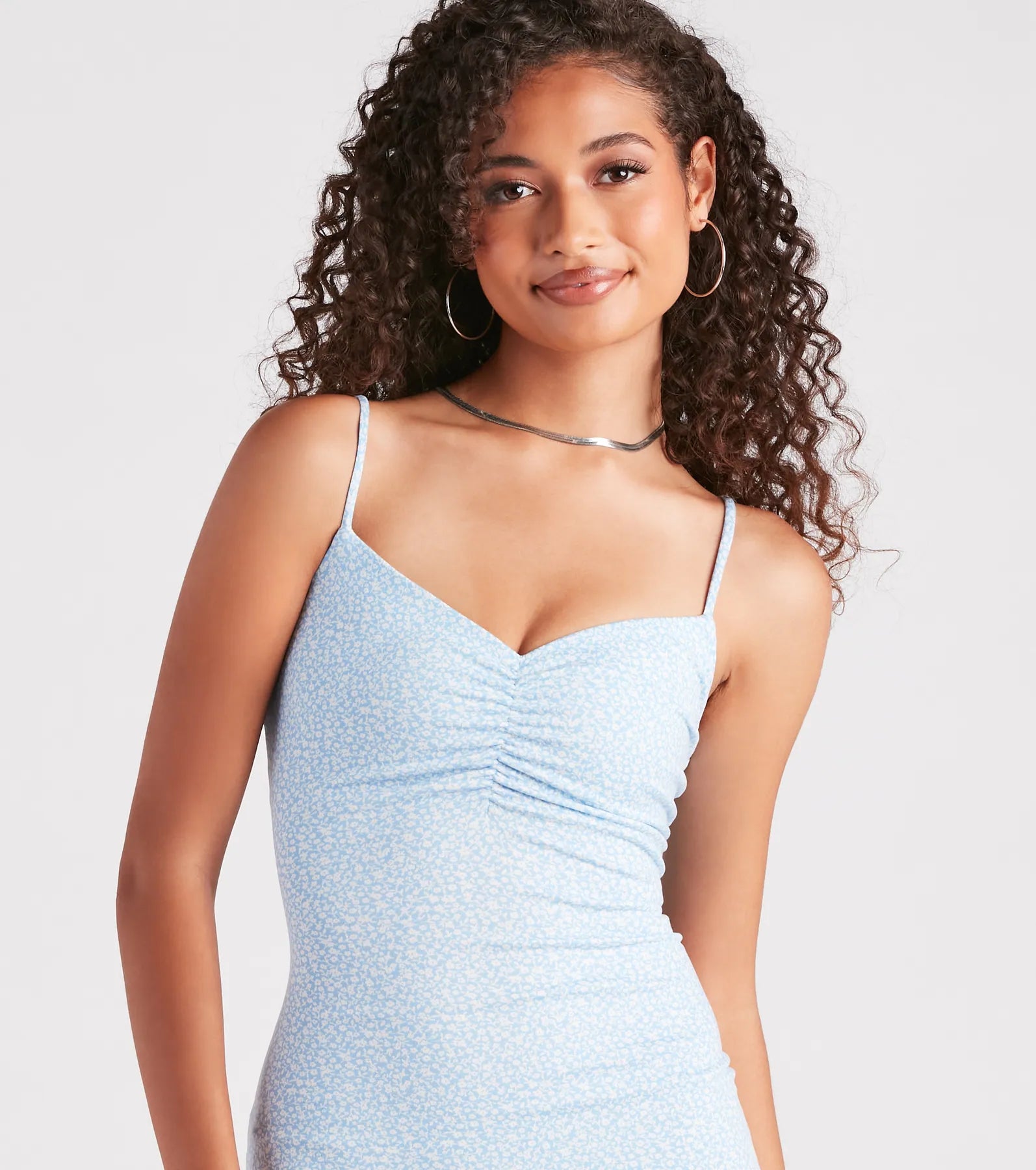 Subtle Love Ditsy Floral Mini Dress - Image 4