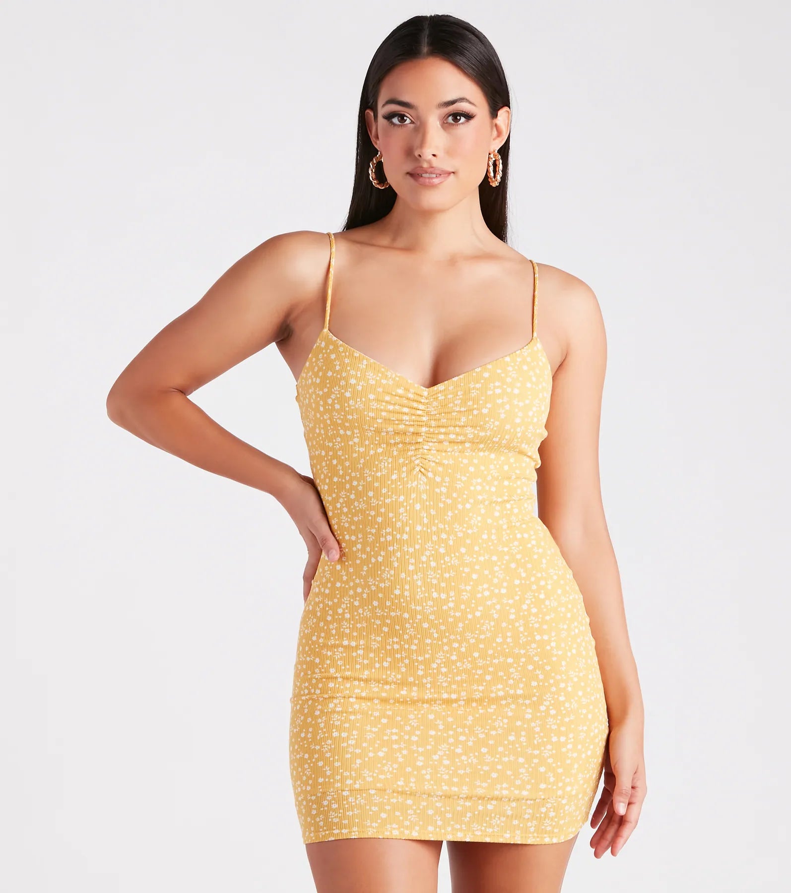 Subtle Love Ditsy Floral Mini Dress - Image 9