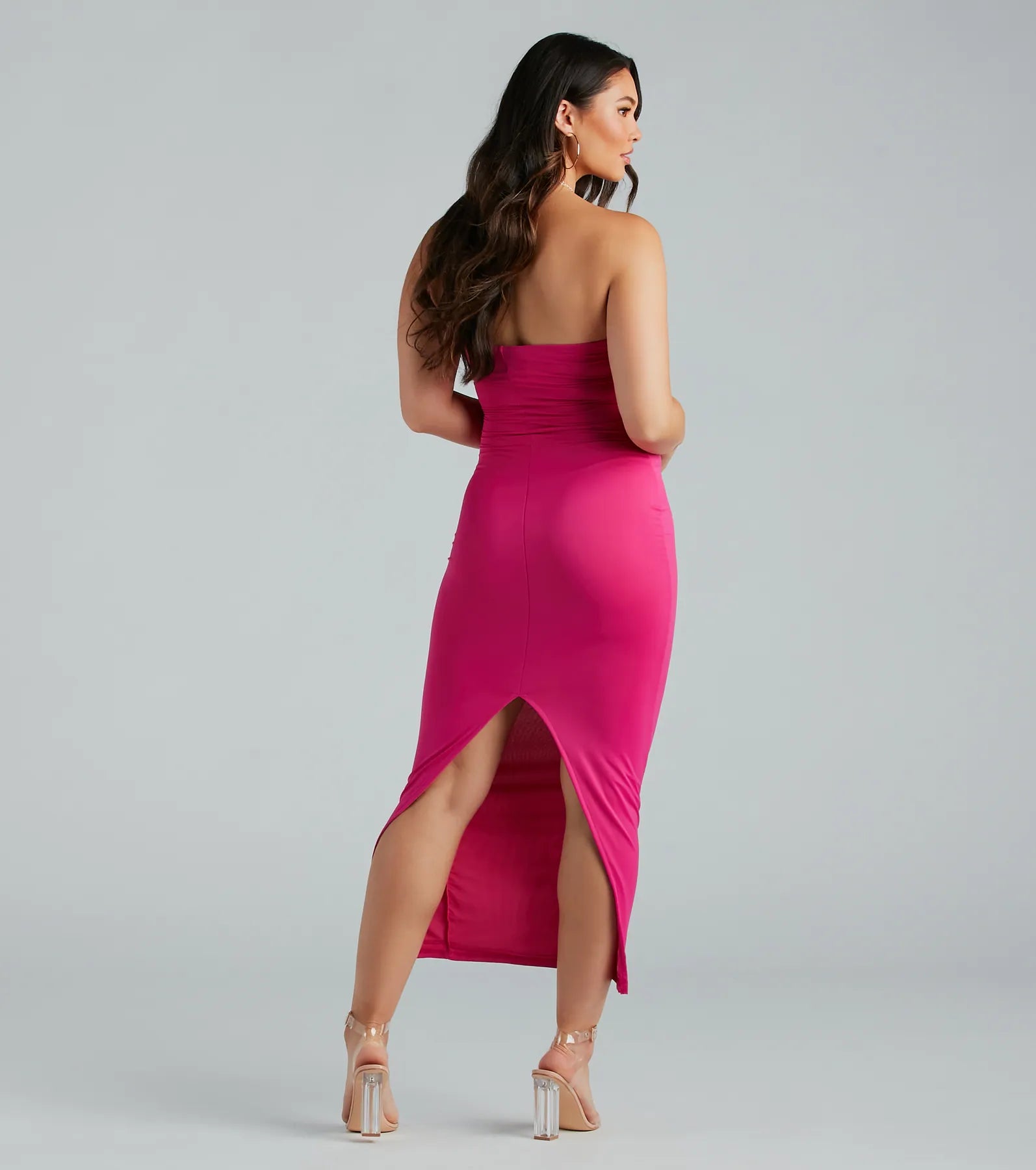 Casually Chic Smooth Knit Fitted Maxi Dress - Image 6