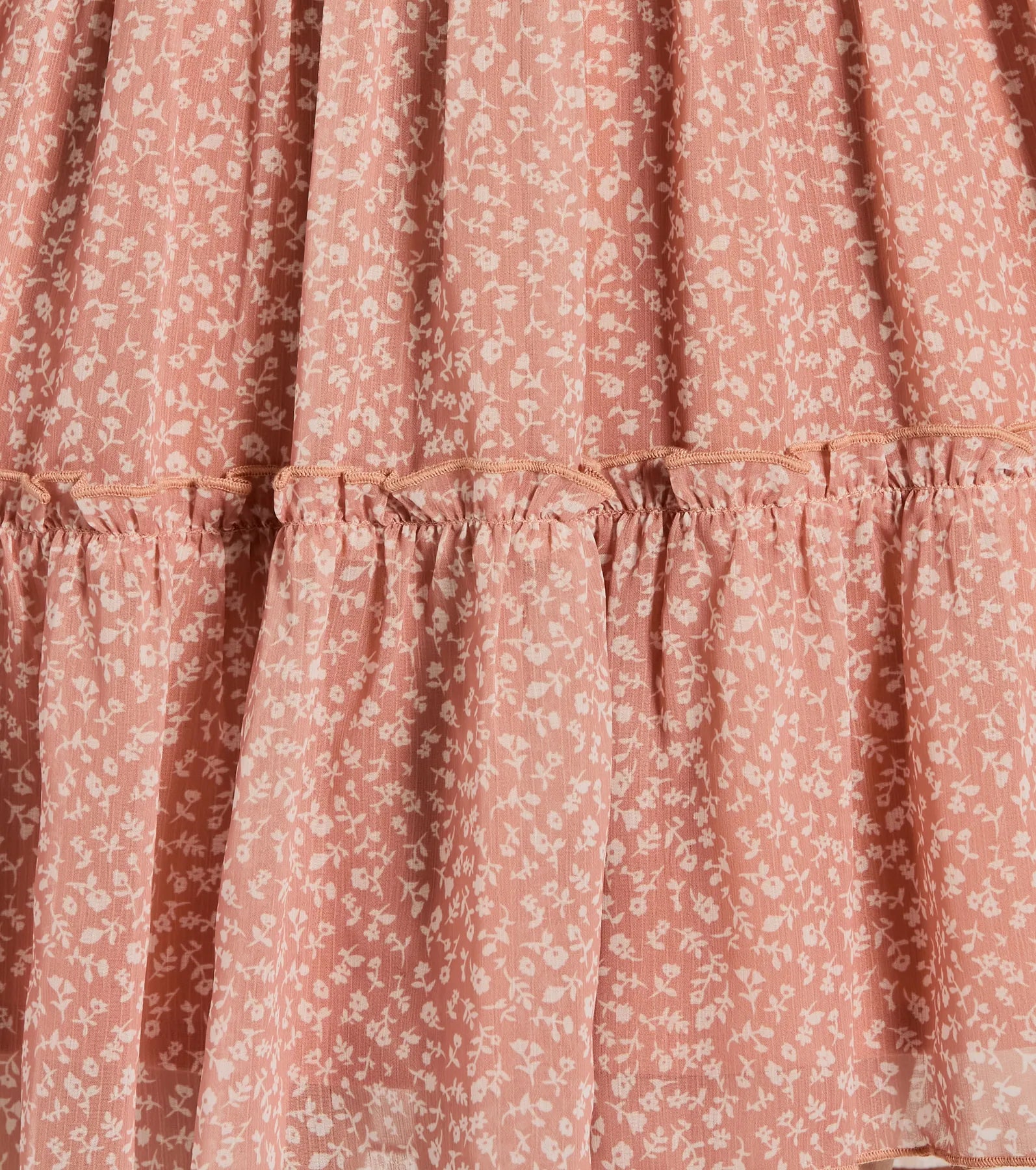 Sweetest Look Ditsy Floral Chiffon Babydoll Dress - Image 4