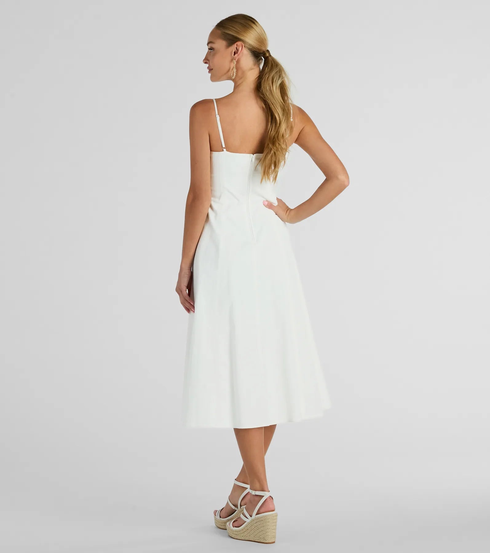 Sensational Delight Sweetheart Cutout Midi Dress - Image 2