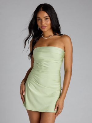 When The Sun Goes Down Tie Back Mini Dress