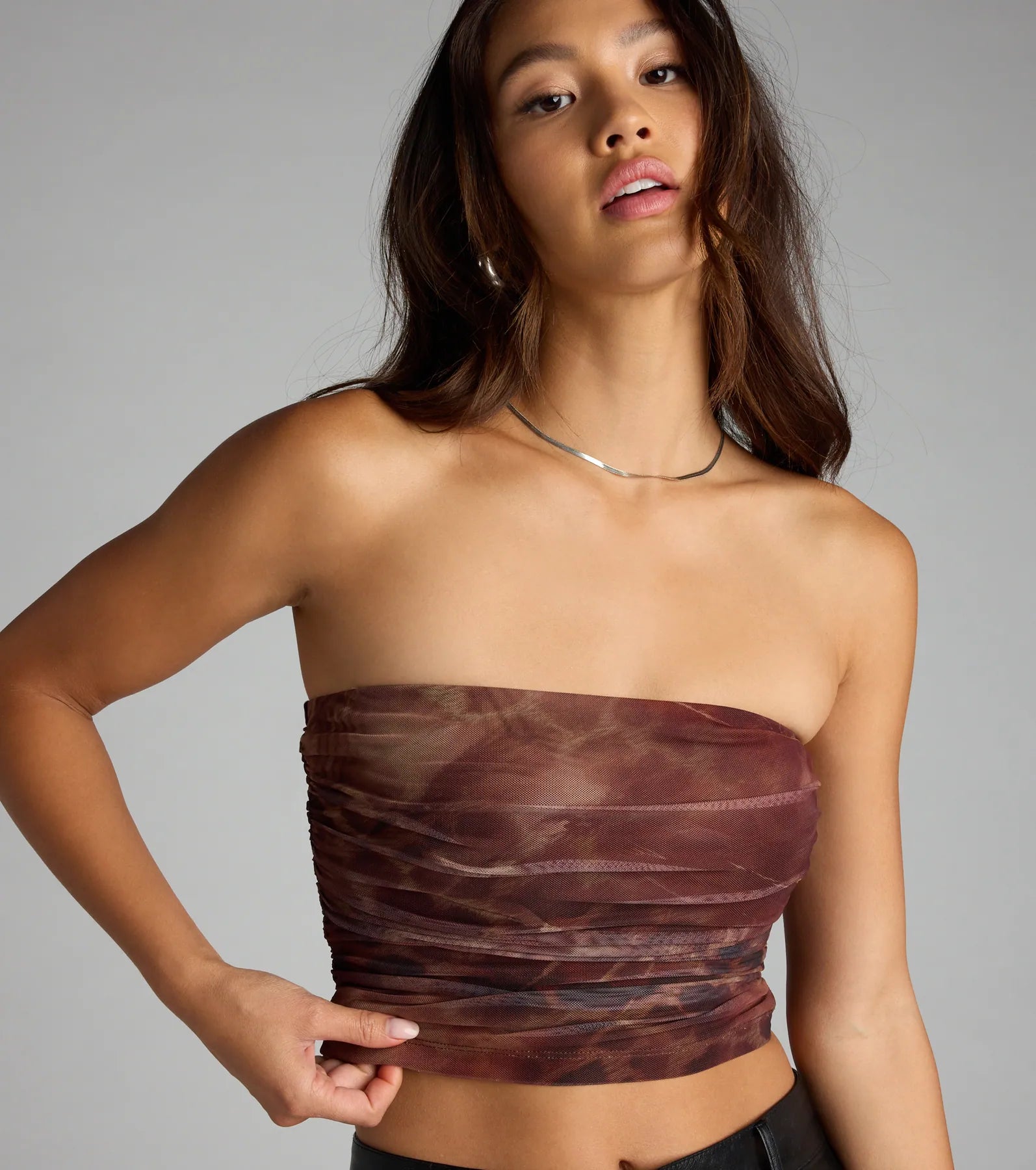 Bare It Boldly Leopard Cropped Tube Top - Image 3