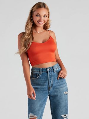 Girl Next Door Vibes Cropped Tank