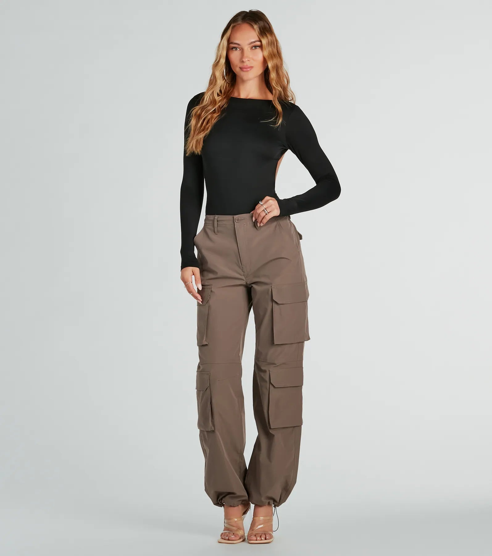 Double Take Backless Long Sleeve Bodysuit - Image 3