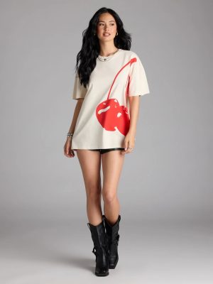 Taste Like Cherries Oversized Graphic Tee
