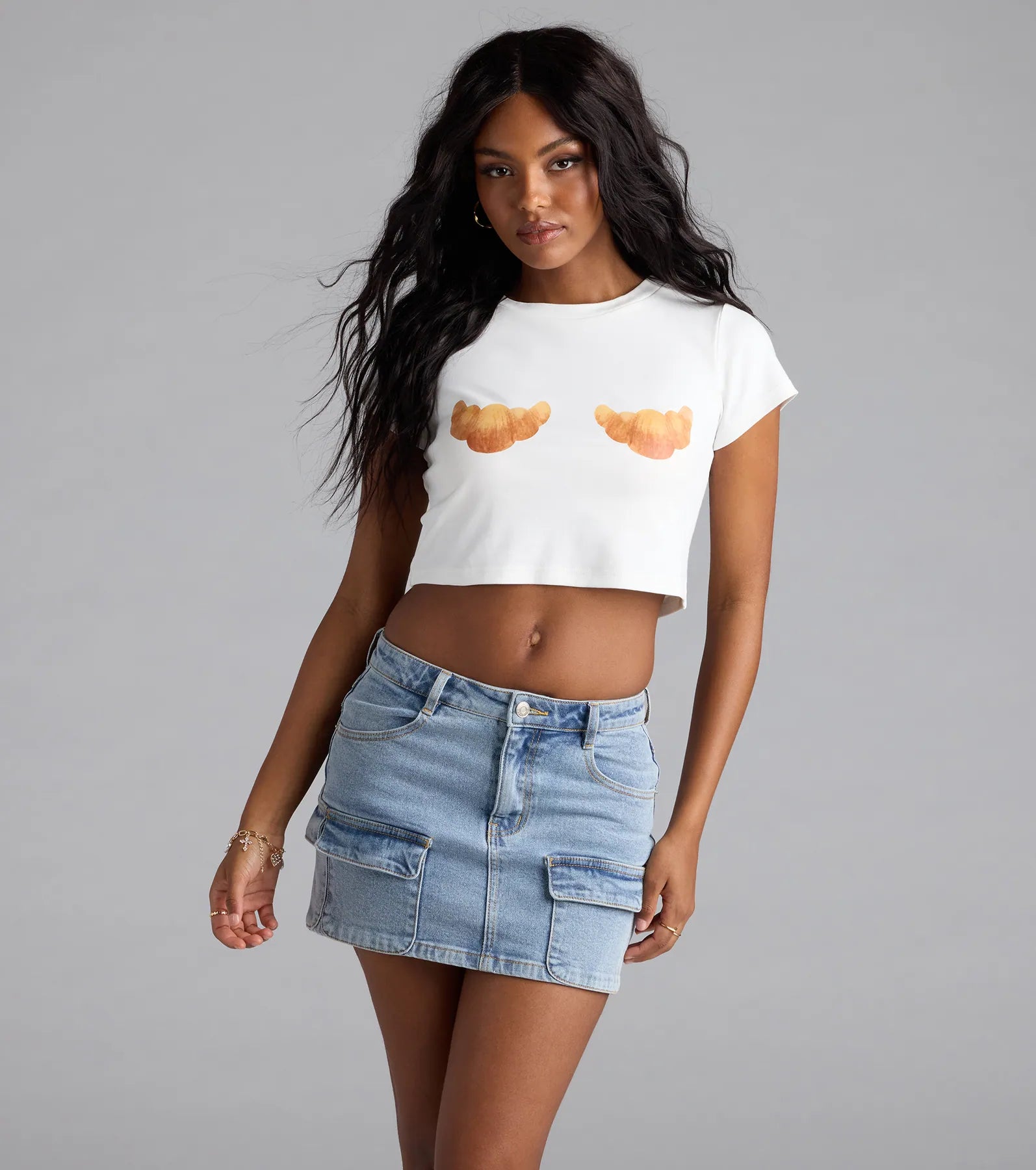 Baked Goods Croissant Graphic Tee - Image 2