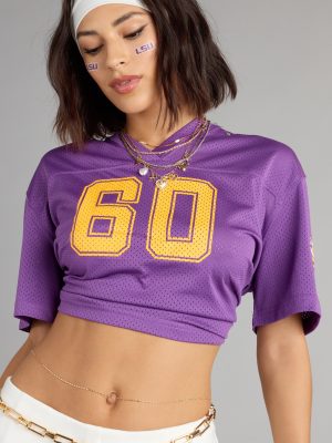 Play to Win LSU® Tigers® Cropped Jersey Top