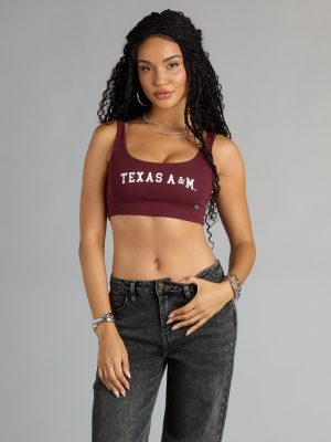 Smart Looks Texas A&M® Cropped Tank Top