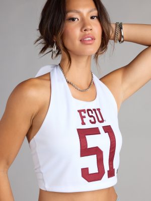 Flirty Style Florida State® Jersey Halter Top