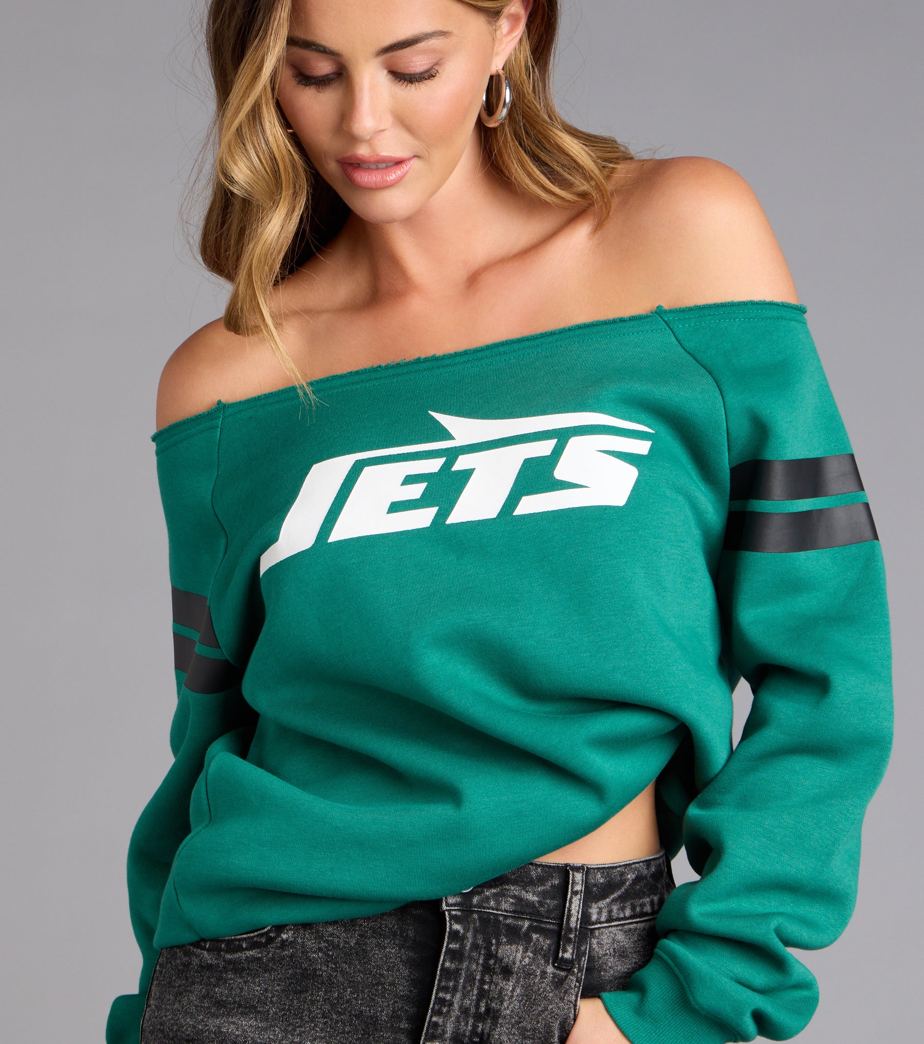 Ultra Game NFL New York Jets Pull-Over Top - Image 4